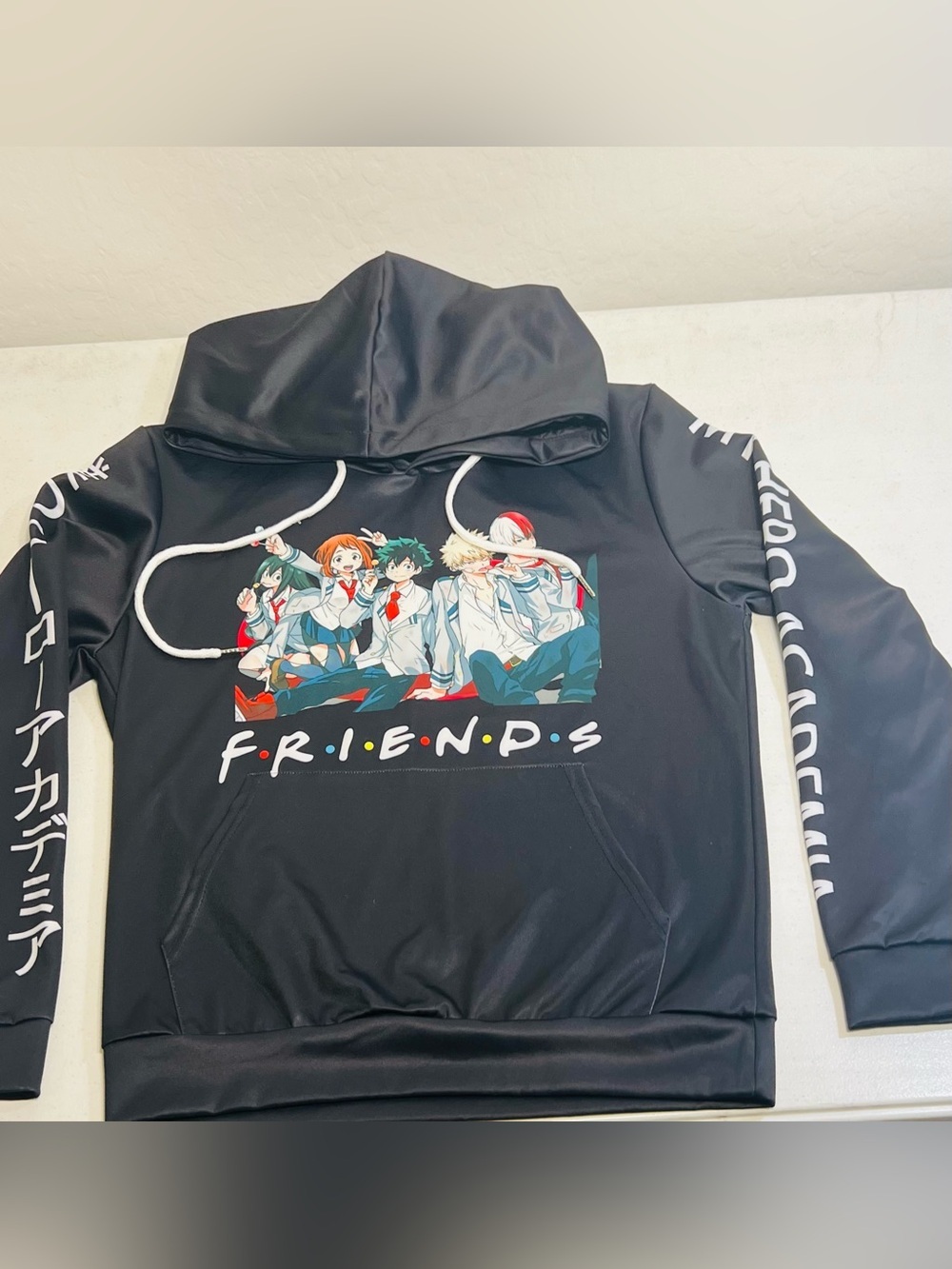 My Hero Academia Friends Graphic Black Hoodie Size Unknown